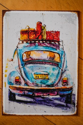 Oldtimer käfer retro poster - käfer,