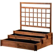 Dobar Dekoratives Pflanzkasten Hochbeet Peru + Spalier Blumenbeet Kräuterbeet