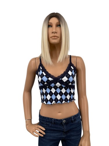 Crop top trägerhemd - top,