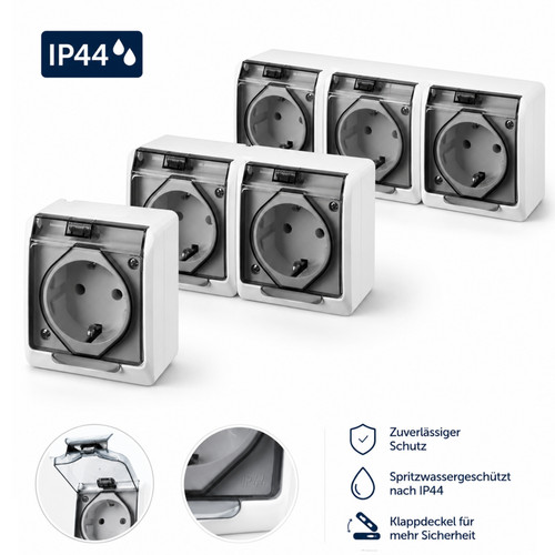 Aufputz steckdose ip44 - steckdose, ip44,