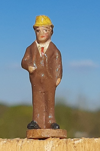 Uralt figur mann hut - uralt,