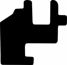 Fußmatte Schutzmatte Velour schwarz für MB Trac 700,800,900,1000,1100 (Typ 4 ...