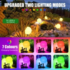 6x LED Solarlampe Kugellampen