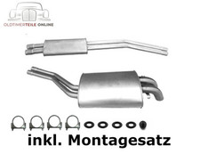 Auspuff Set Mercedes SLC C107/ W107 280/ 350/ 450 Coupe Endtopf + Mitteltopf