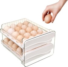 Kühlschrank Schubladen Eierhalter Ausziehbare Ei Aufbewahrungsbox Organizer Korb