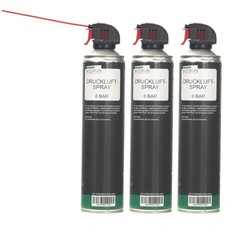 3x Set KOKA Druckluftspray 6 Bar Druckluft-Reiniger + Röhrchen Dose Extragroß