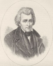 POLITIK. Präsident Jackson um 1880 altes antikes Vintage Druckbild