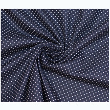 100% Baumwolle Navyblau-Weiß