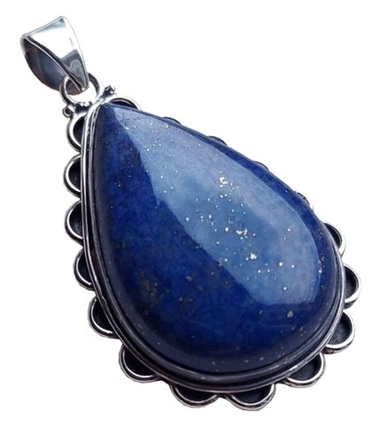Silber anhänger lapislazuli - silber,