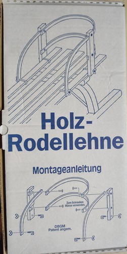 Ress holz rodellehne für - holz, rodellehne,