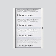 Siedle&Söhne Namensschild ws