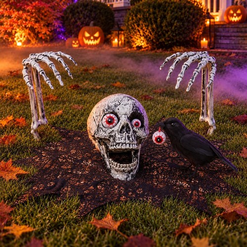 Halloween deko skelett - skelett, garten