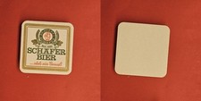 Schäfer Bier …stets ein Genuß Brauerei Bierdeckel Bier