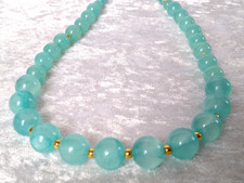 Wunderschöne Bergkristall-Halskette - Handaufgezogen - 46 cm + 5 cm - 195 Karat