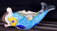 Vintage Keramik Fisch Figur