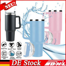 40oz~ Thermobecher mit Strohhalm Griff 1,2L viele Designs Trinkflasche Edelstahl