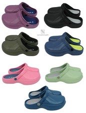 Geschlossene Clogs Damen Herren Gr. 37-46 mit Einlagen Sohle Latschen Garten