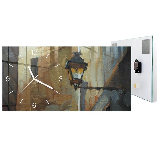 Wanduhr aus glas glasuhr - glas,