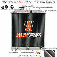 4 Reihe 62mm Alu Kühler Für Honda Civic EK EG 92-00;CRX DEL SOL 93-97 DE