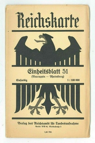 Reichskarte einheitsblatt 51 - reichskarte.,