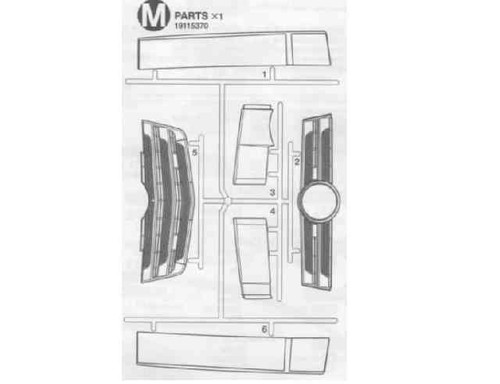 Tamiya teile frontgrill mb - frontgrill,