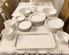 Thomas Arcta weiß mit Platinrand, 32 teilig