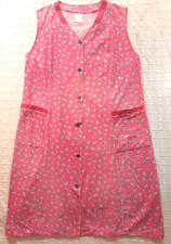 Kleiderschürze * Kittelkleid * 46 * rötlich-bunt * BW * Arbeitsschürze