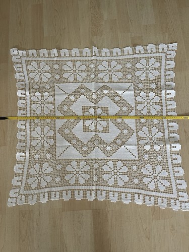 Klöppeldecke weiß 75 - x,