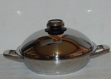 AMC Premium 32cm Topf, Bräter, Wok mit Hochraumdeckel und Visiotherm 5 Liter