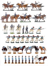 (06034) Preußen und Frankreich 1870/71, Konvolut, 95 Figuren