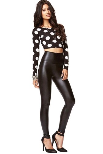Leggings damen kunstleder - leggings,