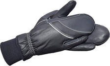 Riders Trend Unisex Winter Reithandschuhe Fäustlinge Futter Leder Warm, L 10 cm