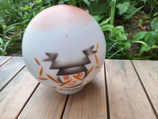 Lampenschirm Deckenlampenschirm  Glas Spritzdekor Art Deco Lampenglas Lampe