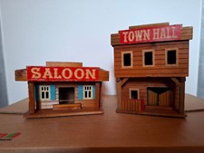 DDR Holz-Spielzeug Westernstadt Cowboy & Indianer