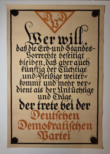 Plakat original 1918 - original, 1918/19