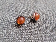 elegante alte Ohrstecker - 925er Silber, Bernstein, Vintage, Alltag, Retro, edel