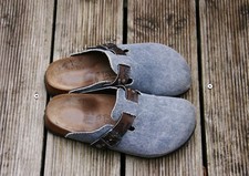 Birkis by Birkenstock Clogs Gr. 41 UK 7,5 Jeans Optik blau normale Weite RAR