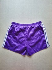 Adidas Vintage Glanz Shorts lila Gr.8 kurze Sporthose shiny 80er
