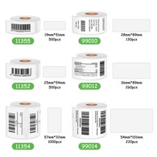 Label Etiketten Kompatibel für Dymo 99012 99014 11354 Labelwriter 450 400 Turbo