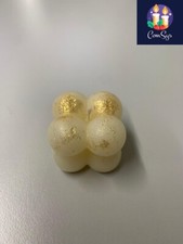 Bubble Kerze Gold Sojawachs Vegan Paraffinfrei Mini Candle Unikat Handgeftgt #31