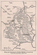 Kriegskarte - Skizze zur