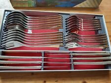 WMF Modell Alexandria Cromargan  30 teilig in WMF Besteckbox Gold Auflage