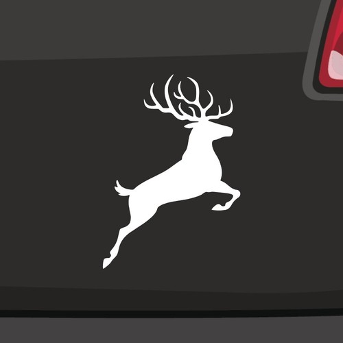 Jumping deer sticker - jumping, kleber