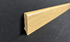 Sockelleiste Fußleiste Eiche natur lasiert ca. 10 x 42 x 1000mm B-Sort. (5 Stk.)