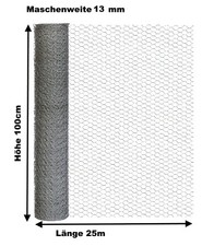 Hasen-zaun verzinkt 100cm x