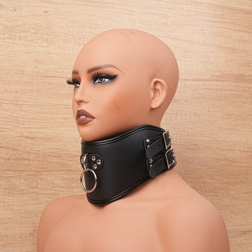 Kunstleder cosplay halsband - kunstleder,