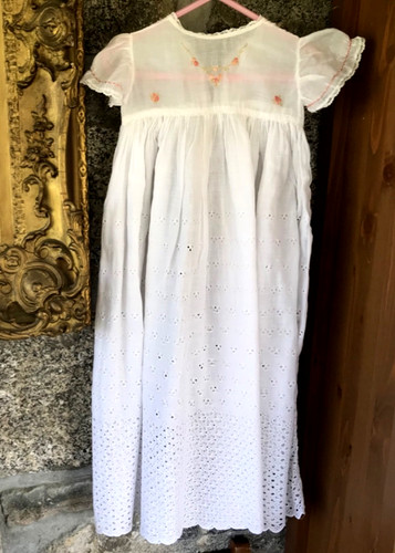 Antikes taufkleid rosa - antikes,