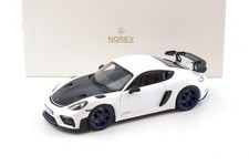 1:18 Norev ASIA Exclusive Porsche Cayman GT4 RS Weissach Package white/ indigo b