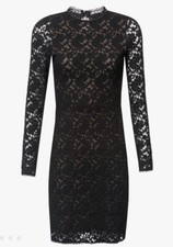 Vive Maria 🖤Princess Lace  Dress Kleid Schwarz elegant Abendkleid XS 34