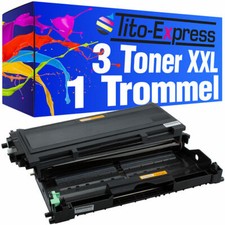 Trommel & 3 Toner PlatinumSerie für Brother TN2000 DR2000 DCP-7010 DCP-7010L DCP